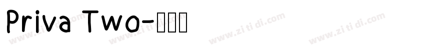 Priva Two字体转换